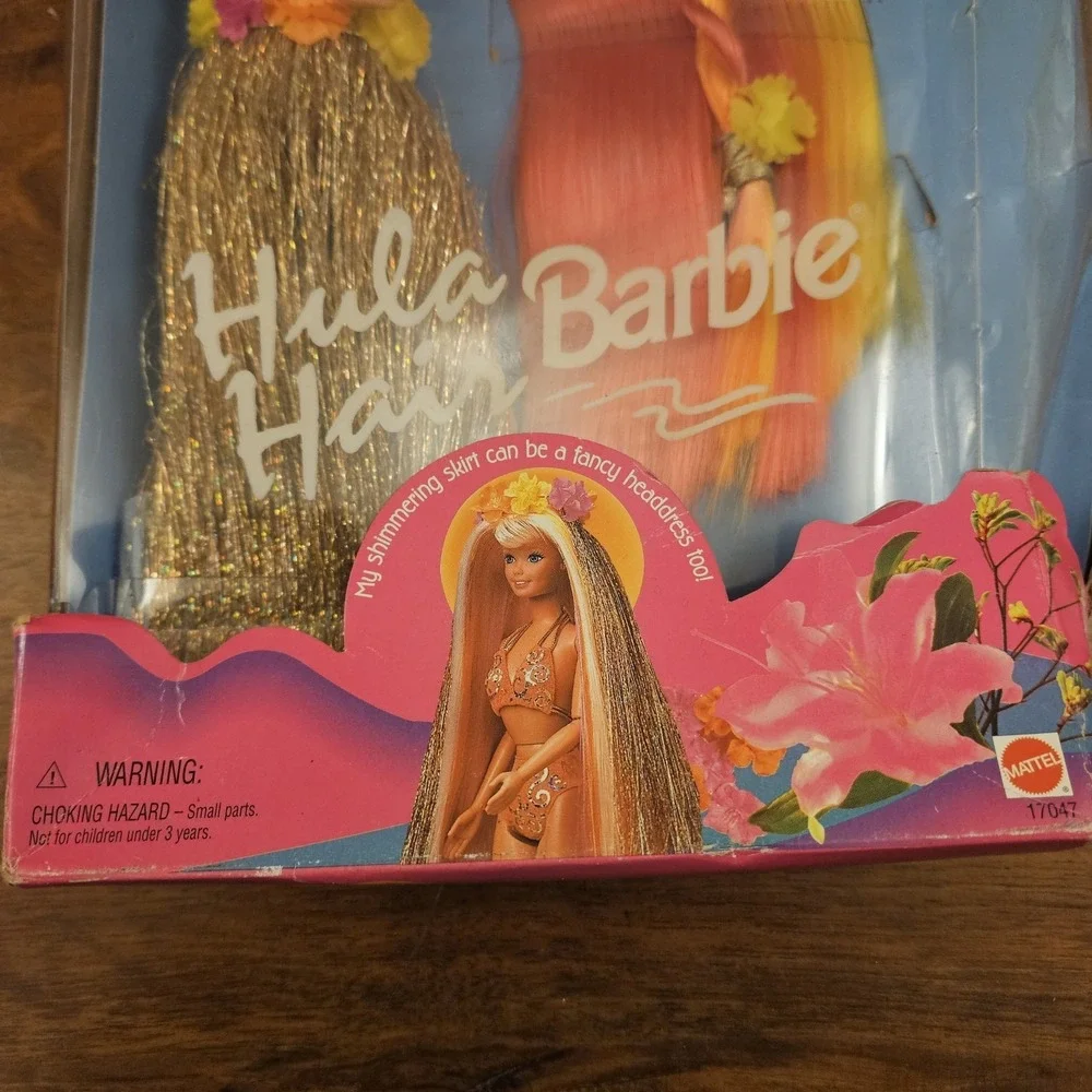 Barbie Hula Hair‎ Pink and Gold Doll Mattel 1996 New In Box Vintage